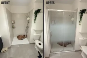 Pose de paroi de douche à Bois Guillaume